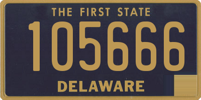 DE license plate 105666