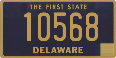 DE license plate 10568