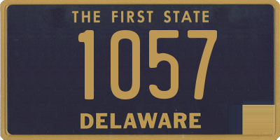 DE license plate 1057