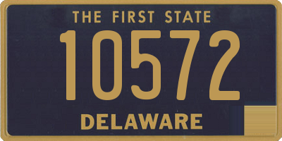 DE license plate 10572