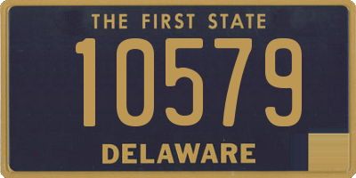 DE license plate 10579