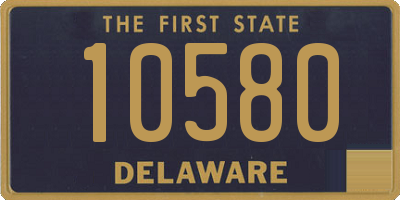 DE license plate 10580