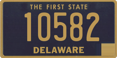 DE license plate 10582