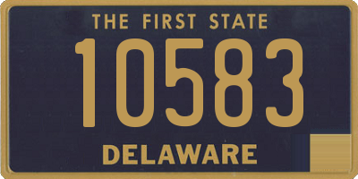 DE license plate 10583