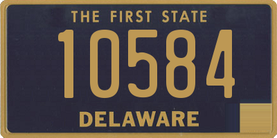 DE license plate 10584