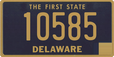 DE license plate 10585