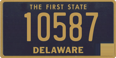 DE license plate 10587