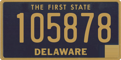 DE license plate 105878