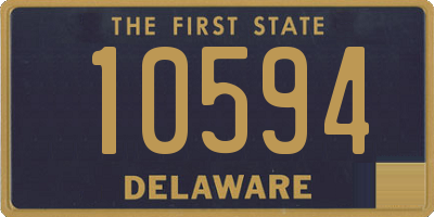 DE license plate 10594