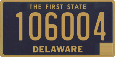 DE license plate 106004