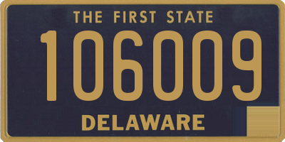 DE license plate 106009