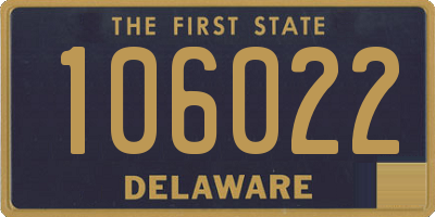 DE license plate 106022