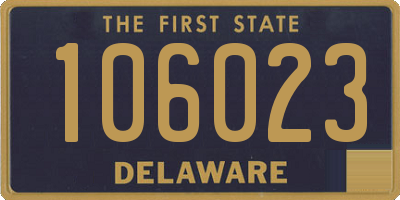 DE license plate 106023