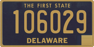 DE license plate 106029