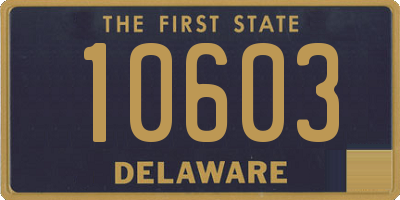 DE license plate 10603