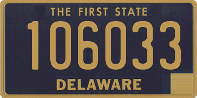 DE license plate 106033