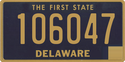 DE license plate 106047