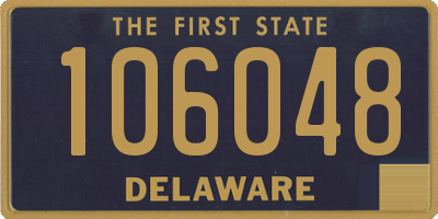 DE license plate 106048