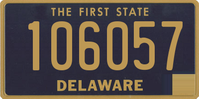 DE license plate 106057