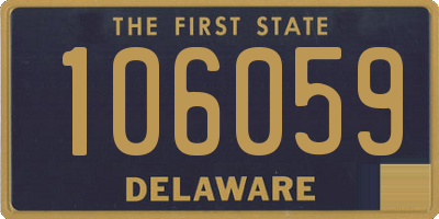 DE license plate 106059