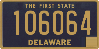 DE license plate 106064