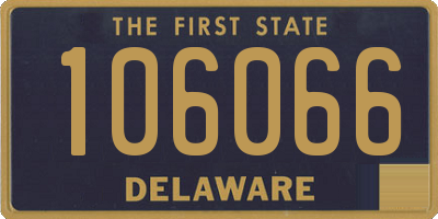 DE license plate 106066