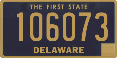 DE license plate 106073