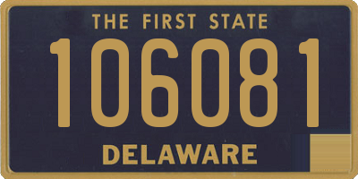 DE license plate 106081