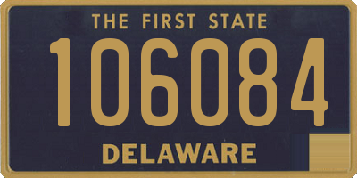 DE license plate 106084