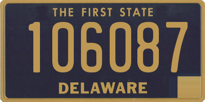 DE license plate 106087