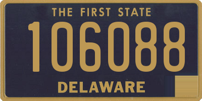 DE license plate 106088