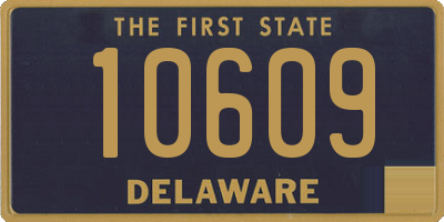 DE license plate 10609