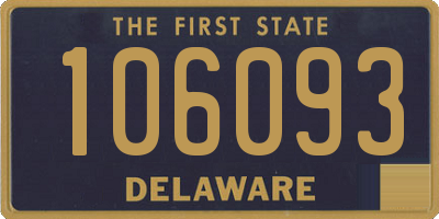 DE license plate 106093