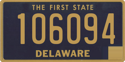 DE license plate 106094