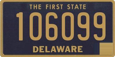 DE license plate 106099