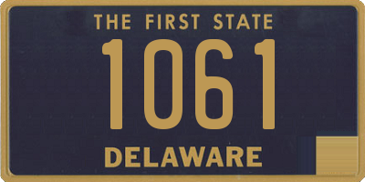 DE license plate 1061