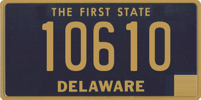 DE license plate 10610