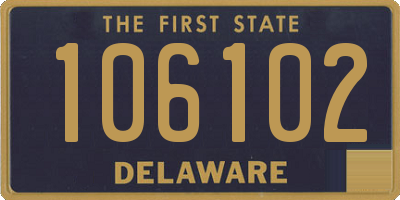 DE license plate 106102