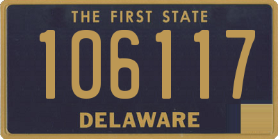 DE license plate 106117