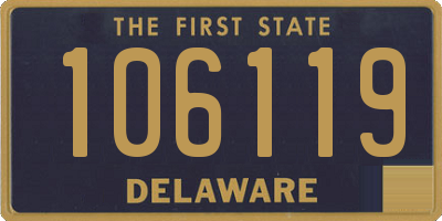 DE license plate 106119