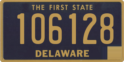 DE license plate 106128