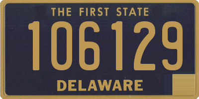 DE license plate 106129