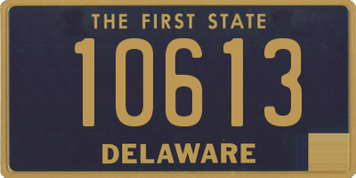 DE license plate 10613