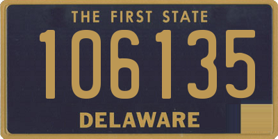 DE license plate 106135