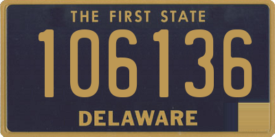 DE license plate 106136