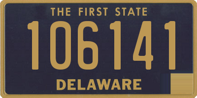 DE license plate 106141