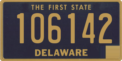 DE license plate 106142