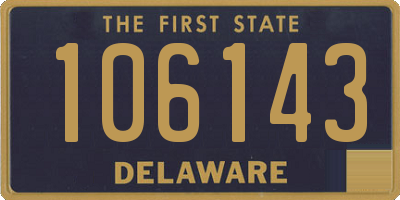 DE license plate 106143