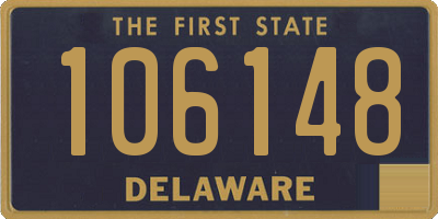 DE license plate 106148