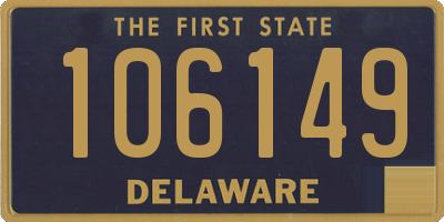 DE license plate 106149